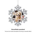 thumbnail image 3 of Pewter Tree Ornament Red Santa Hat Dog Style Funny Flat Keepsakes Dog Family Christmas Elegant Hanging Christmas Tree Decorations Best Gifts for Christmas, 3 of 8