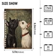 thumbnail image 3 of WOBOGO Black and White Dog Notebook College Horizontal Grid Paper Ink Spill Resistant Water Resistant Cover 8.3x5.7x0.4in, 3 of 8