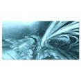 thumbnail image 2 of Fractal 3D Bleu Clair Collision - Impression sur Toile Contemporaine, 2 of 3