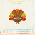 thumbnail image 4 of Inktastic Thanksgiving Day Turkey Football Fan Girls Baby Dress, 4 of 5