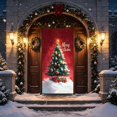 thumbnail image 4 of Christmas Door Cover Hanging Decor Holiday Party for Home Front Door Bedroom Wall Indoor Xmas, 4 of 9