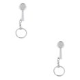 thumbnail image 1 of kurtrusly Keyring Key Chain Ring Coffee Accessories Stylish and Compact Silver Portafilter 2x2x2cm 2Set, 1 of 6
