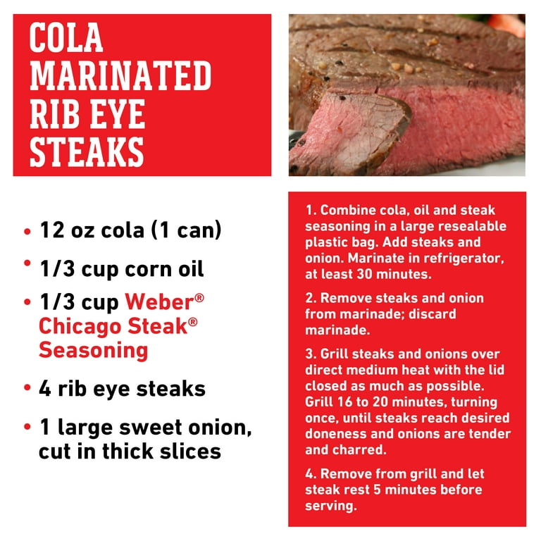 Weber Seasoning, Chicago Steak - 2.50 oz