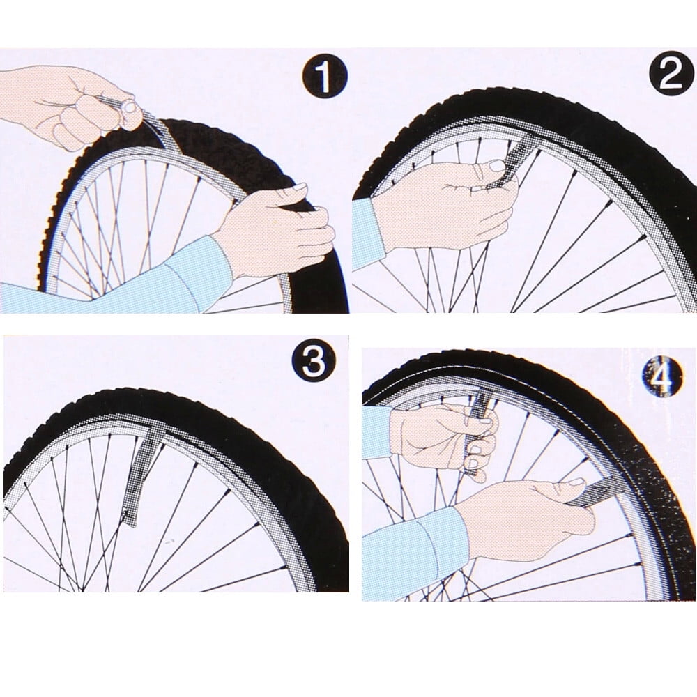 Hot 3pcs Steel Curved Tyre Tire Lever Repair Tool Bicycle Bike Bicycle Rep Tools 