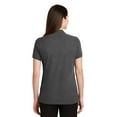 thumbnail image 2 of Port Authority LK8000 Ladies EZCotton Polo, Charcoal Heather, M, 2 of 4