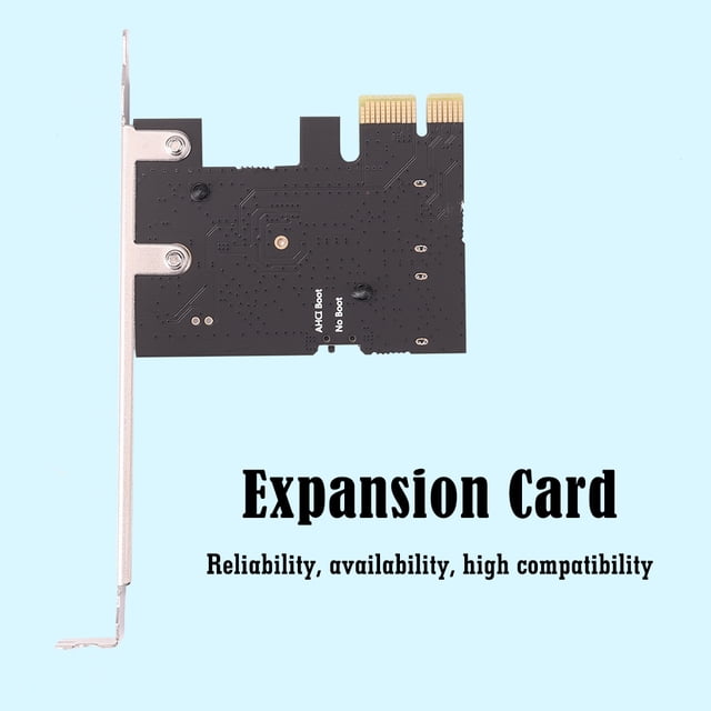 Computadora de escritorio Ndcxsfigh PCI-E 1x a SATA3.0 2 Port Riser 6Gbps Adaptador PCI Express