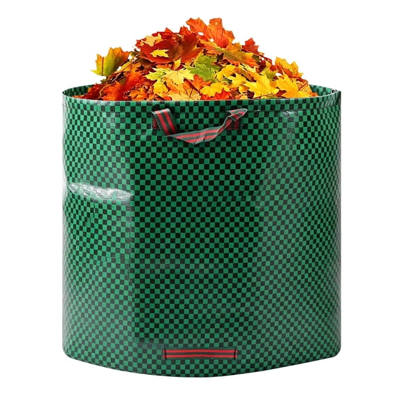 106 Gallon Extra Large Reusable Yard Waste Bags Heavy Duty Leaf Lawn Bags with Reinforced H les, garden bag for Leaves, Grass Clippings, Outdoor Cleanup, 1-Pack