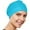 Turquise Blue, variant on Beemo Cap for Women - Polyester Latex Lined Swim Bathing Cap Turban with Adjustable -Royal Blue