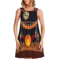 thumbnail image 1 of Disketp Halloween Decoration para Vestido sin Mangas para Mujeres, Vestidos de Verano para Mujeres, Casual y Holgado para la Playa, 1 of 7