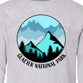 thumbnail image 4 of Inktastic Glacier National Park Montana Mountains Long Sleeve Youth T-Shirt, 4 of 5