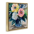 thumbnail image 3 of Stupell Industries My Treasure Bouquet Gold Framed Floater Canvas Wall Art, design by Jeanette Vertentes, 18 x 18, 3 of 9