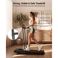 thumbnail image 6 of SSPHPPLIE 300LBS Capacity Walking Pad with Handrail and Tablet Holder, 6% Incline Under Desk Treadmill for Home Office, Quiet Portable Mini Treadmill with App & Remote Control, No Assembly, 6 of 8