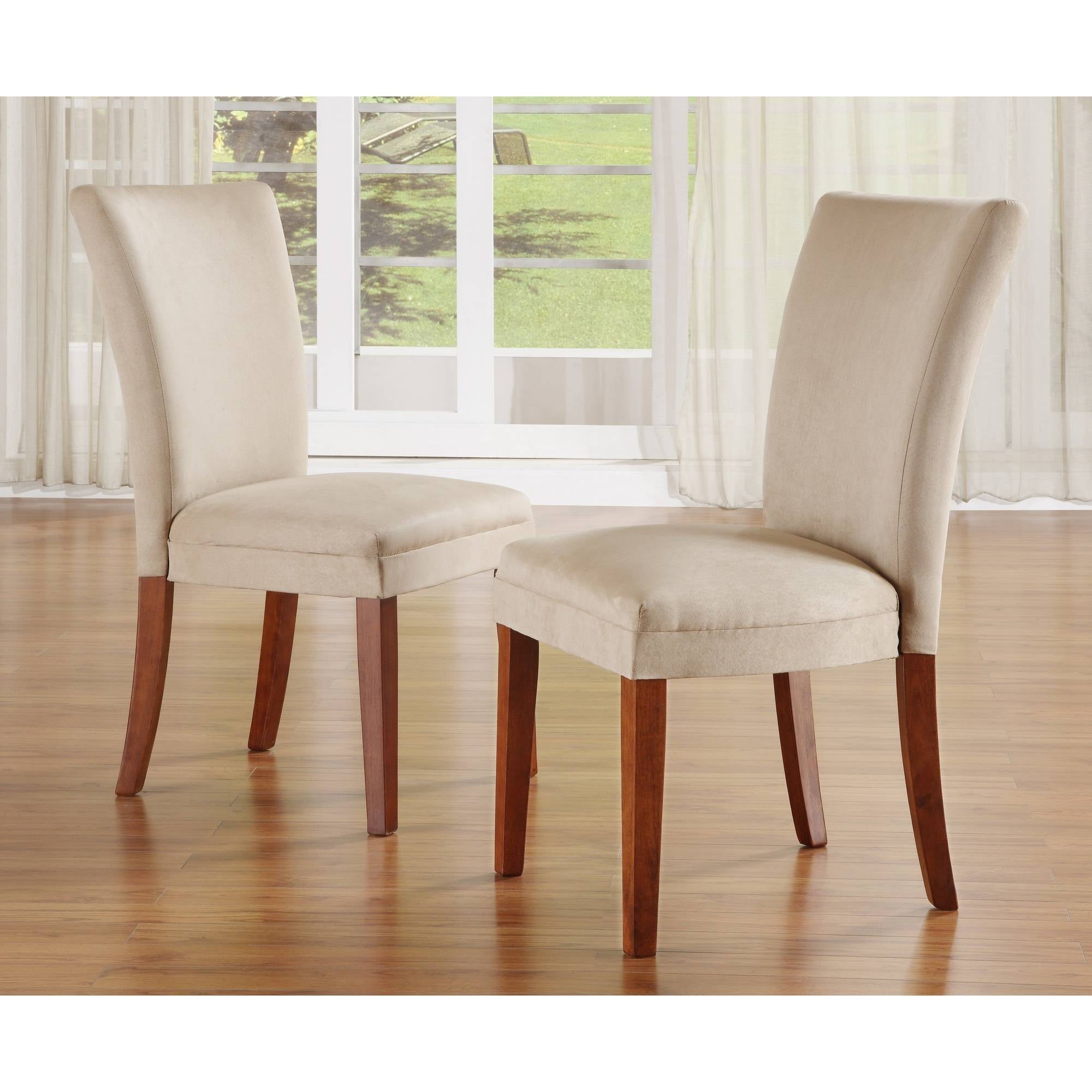 Set Of 2 Parson Dining Chairs Peat Walmart Com