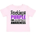 thumbnail image 3 of Inktastic Rocking the Purple for Lupus Awareness Boys or Girls Toddler T-Shirt, 3 of 5