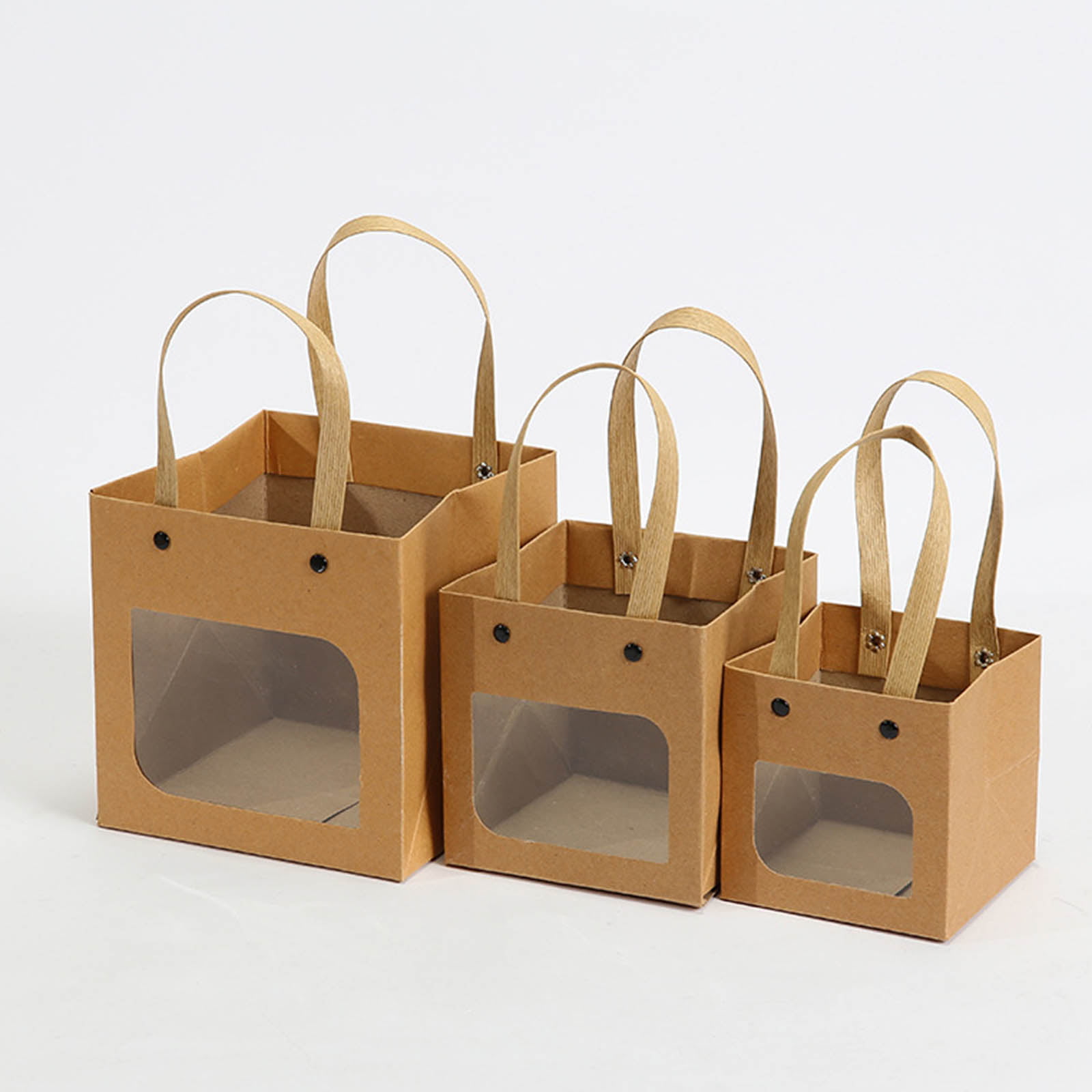 10/20Pcs/Pack Small Kraft Paper Gift Bags Vintage Party Treat