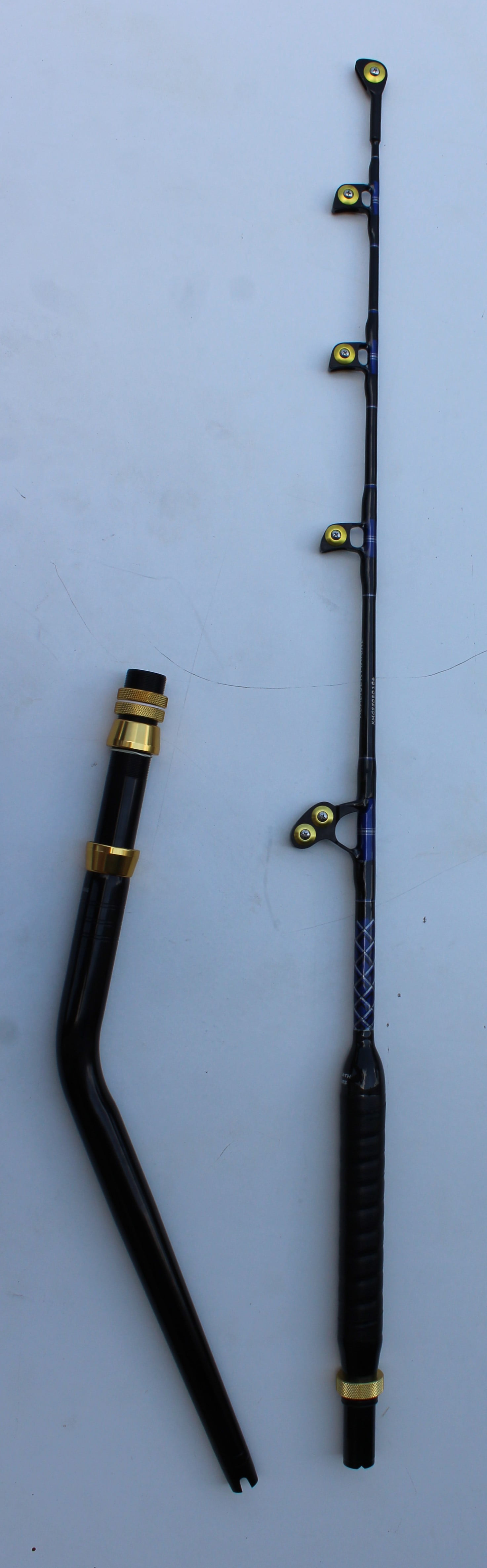 XCALIBER MARINE GOLIATH SERIES TROLLING ROD ROLLER GUIDES 50-80 LB RED AND GOLD 