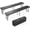 Black-2, variant on Yunken 6 feet Plastic Folding Bench,Portable in/Outdoor Picnic Party Camping Dining Seat, Garden Soccer Multipurpose Entertaining Activities, Smooth HDPE Tabletop (2, Black, 6ft)