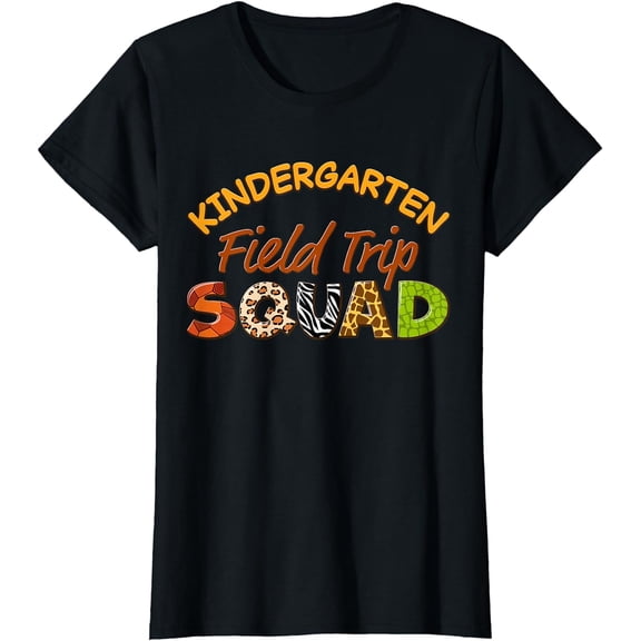 Kindergarten Students School Zoo Field Trip Squad Matching T-Shirt