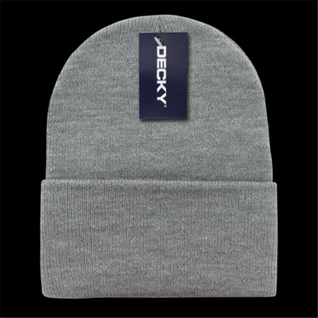 Decky KC-HGR Bonnets à Manchettes - Gris Chiné
