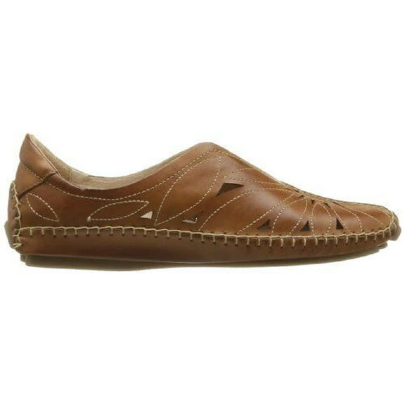 Pikolinos Women Jerez Lazer Leather Slip On Shoes 578-7399 Brandy