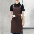 thumbnail image 6 of Shoreew Waterproof Apron for Men Women Anti-grease Stainproof Cooking Apron for Chef Cafe Shop Waiter Barbecue Kitchen Accessories, 6 of 7