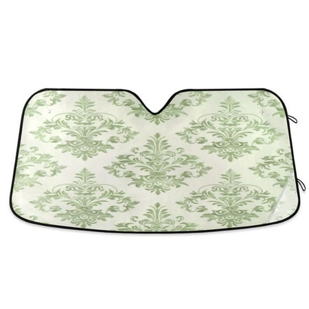 Car Sun Visor 57*31.5inch Windshield Sun Shield Car Sun Curtain Car Sun Shield Car Sun Insulation Suitable For Most Vehicles Cyan Pattern