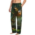 thumbnail image 6 of Salouo Intellectual Frog Pond Print Pajama Pants for Men, Lounge Pants Elastic Waistband Casual Men's sleepwear Loungewear Sleep Pajama Pant -XX-Large, 6 of 7