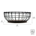 thumbnail image 2 of Pfaltzgraff Anvil Metal Wire Cage Centerpiece Fruit Storage Basket, Black, 2 of 7