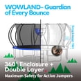 thumbnail image 2 of WOWLAND Trampoline 16FT for Kids and Adults with Lights, 1500LBS Heavy Duty Trampoline Outdoor with Enclosure Net and Basketball Hoop, Recreational Backyard Trampoline, Easy Assembly, Birthday Gift, 2 of 9