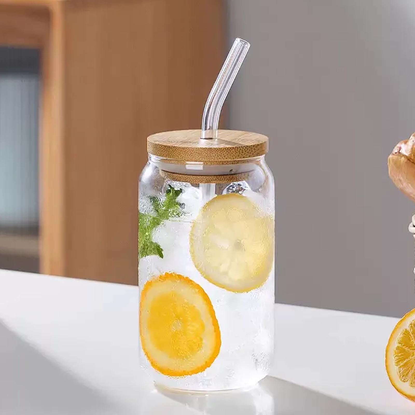 Reusable Glass Straw Set | 8 Multi Color Straws with 2 Cleaning Brushes | 4 Eco Friendly Bent Glass Straws and 4 Straight Glass Tube Straws | Zero Borosilicate Glass Straw Set, Heat-Resistant Glass Drinking Straws,  Lipstick Protection Straws, Eco-Friendly Glass Straws for Smoothies \u0026  Beverages,