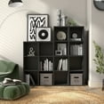 thumbnail image 5 of Furniture of America Seni Stackable Wood 2-Cube Bookcase in Black, 5 of 9