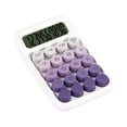 thumbnail image 2 of Standard Calculator Desktop 10 Digit, Desktop Battery Power Desk Purple Calculator with 15° Tilt LCD Display for Office, School, Home & Business Use, Automatic Sleep, 5.9 * 3.9in, 2 of 9