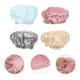 thumbnail image 5 of 4pcs Hogar Bath Headgear Gorros impermeables Caps de baño de doble capa, 5 of 5