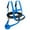 Blue, variant on Kids Ski Harness with Long Ski Leash, Back Gripper Wedge Clip - Helping Kids Learn Pink