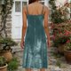 thumbnail image 5 of TaTaai Womens Fashion Solid Color Elegant Velvet Spaghetti Strap Dress Gathered Bust Slim Fit Soft Comfortable Dress for Spring Summer Daily Party Wear Gift, 5 of 8