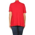 thumbnail image 4 of Women's Plus size Casual Open Front Short Sleeve Cardigan, 4 of 5