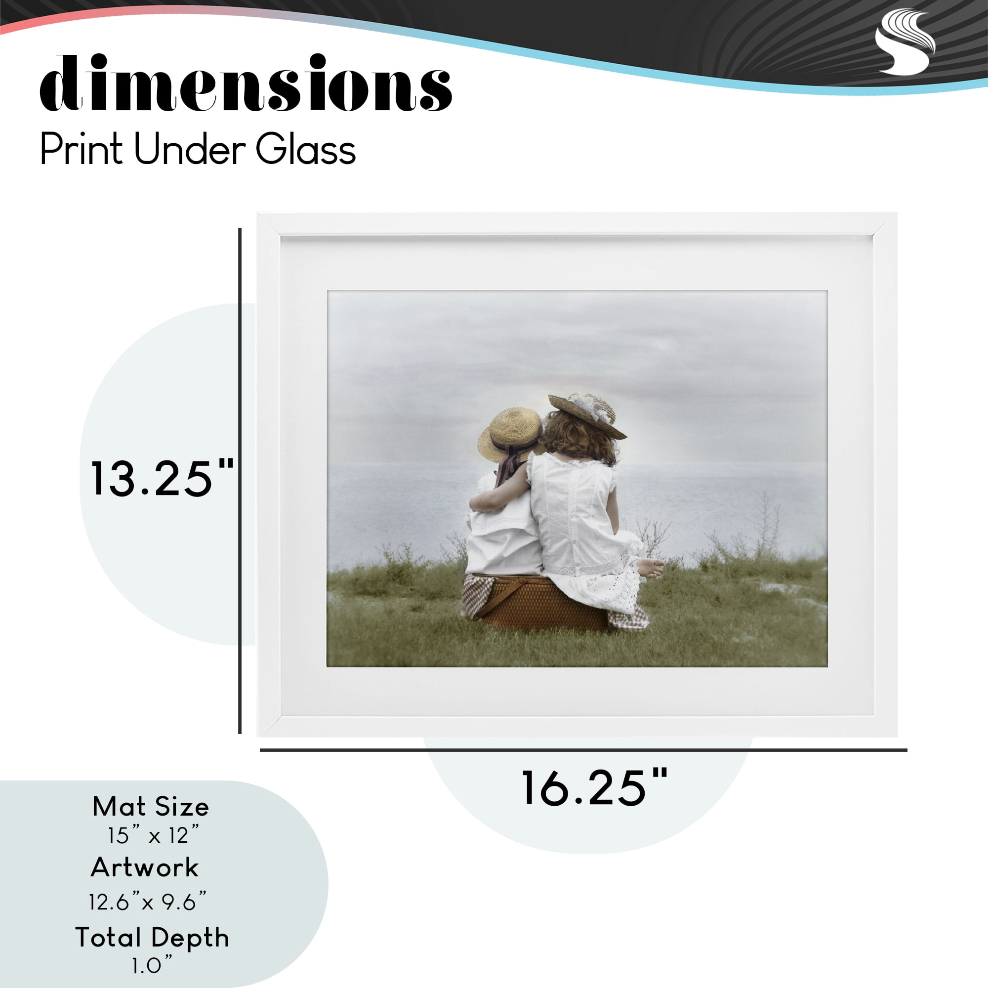 Stupell Industries Friends By The Ocean White Framed Print Under Glass, design by Kendra Dew