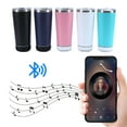 thumbnail image 2 of Thinsony Gobelet Musical Bluetooth Résistant aux Chocs Ligne Lisse Bord Rond Sans Pollution Rose 1Set, 2 of 6