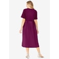 thumbnail image 2 of Woman Within Plus Size Short-Sleeve Button-Front Pocket Dress (Petite Available), 2 of 6