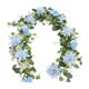 thumbnail image 2 of Guirnalda artificial de hojas de eucalipto, follaje sintético para arco de boda, decoración exterior | Guirnalda colgante de plantas artificiales para decoración del hogar, 2 of 6