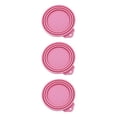 thumbnail image 3 of sweethay La comida para mascotas puede cubrir la tapa del tarro de silicona Animales Tapa enlatada sellada universal para tres tamaños, rosa Type1 NO1 sweethay CBP024415, 3 of 6