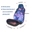 thumbnail image 2 of Lsque Book Glowing Mushrooms Pattern Car Seat Covers for Front Seats , Waterproof Seat Covers for Cars, Sporty Front Seat Covers,Car Seat Cover Protector Front Seats, 2 of 5