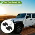 thumbnail image 3 of Unique Bargains 1Set Sun Visor Repair Kit for Dodge for Ram 1500 2019-2023 Aluminum Alloy Black Sun Visor Clip Replacement Fix, 3 of 6