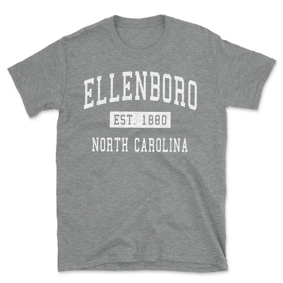 Ellenboro North Carolina Classic Established Men's Cotton T-Shirt