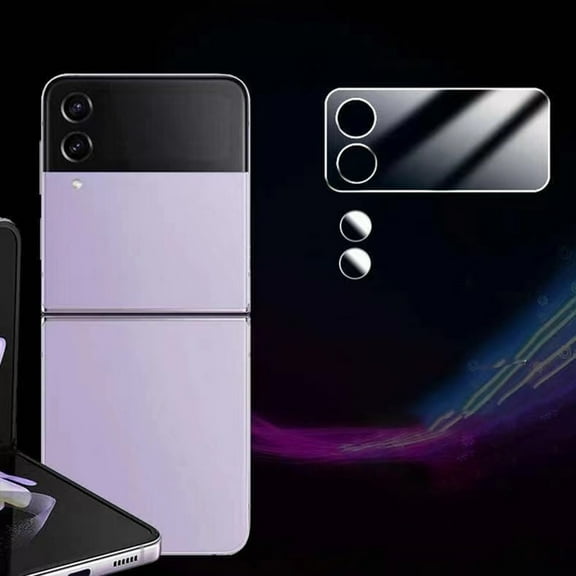 Compatible with Samsung Galaxy Z Flip 4 Front Screen Protector 1 Pack Camera Lens Protector HD Clear Anti-Scratch Tempered Glass