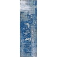 thumbnail image 2 of Addison Rugs Mayfield Premium Machine Washable Transitional Abstract Navy Runner Rug, 2'3" x 7'6", 2 of 6