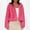 Pinky, variant on Women's Short Fuzzy Fleece Hooded Jackets, Lightweight Off-the-Shoulder Cardigan, Winter Fashion Outfits