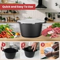 thumbnail image 4 of Large Microwave Cookware Steamer 2 Quart -  Micro Vegetable For Cooking Cooker With Food Container Removable Filter And Lockab Bpa Free Dishwasher Safe, 4 of 7