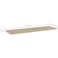 thumbnail image 5 of vidaXL Bookshelf Boards 8 pcs Sonoma Oak 39.4"x11.8"x0.6" Chipboard, 805401, 5 of 5