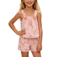 thumbnail image 6 of Piuwrlz Tank Top with Shorts Sets Girls 2 Piece Outfit Set Crew Neck Multicolor Size 2 T, 6 of 9